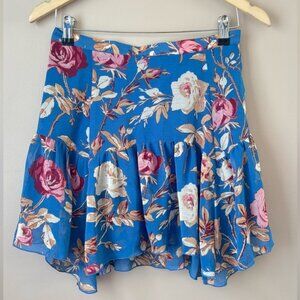 Urban Outfitters Women’s Mini Skirt M Blue Floral